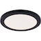 Westinghouse Fixture Ceiling LED Dimmable Flush-Mount 22W Color Temp Select 12In Black Finish White AcrylicShade 6133400 - alternate 1